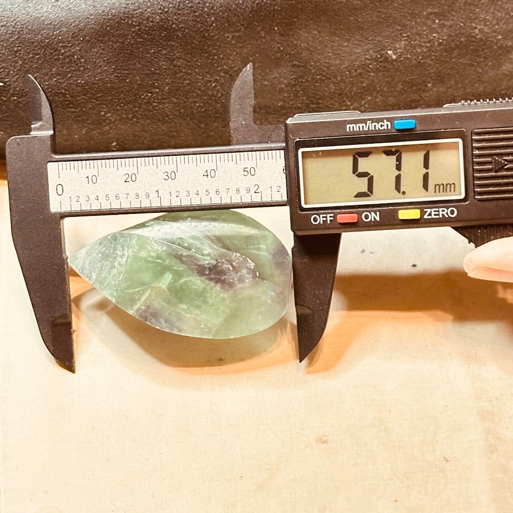 Rainbow Fluorite Faceted Freeform Crystal Spiritual Clarity Focus Green Purple - Picture 8 of 11